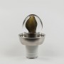 "Klass" avec embase en Inox et verre soufflé